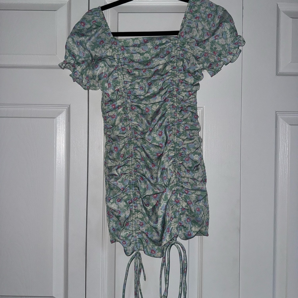 Floral Ruched Women's Dress